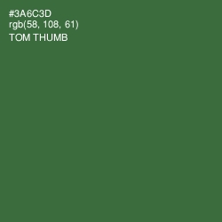 #3A6C3D - Tom Thumb Color Image